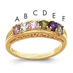 Synthetic Family Jewelry Ring 14k Gold XMR22/6SY, MPN: XMR22_6--6, 883957153018