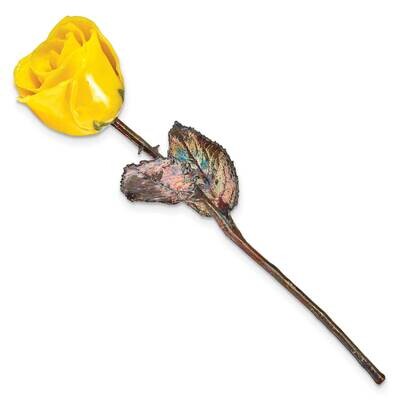 Lacquer Dipped Copper Trim Yellow Rose GM23909, MPN: GM23909, 812465024480