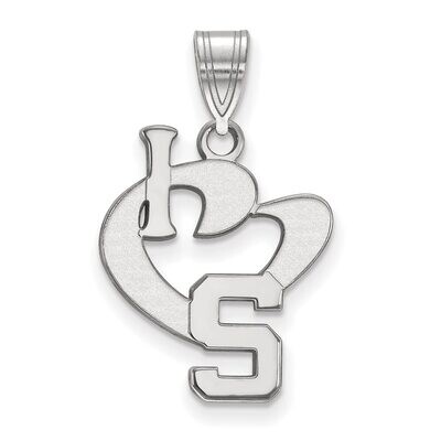 Michigan State University Large I love Logo Sterling Silver SS020MIS, MPN: SS020MIS, 886774690247