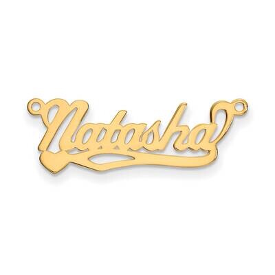 10K .013 Gauge Polished Name Plate with Heart Pendant 10k Gold 10XNA147Y, MPN: 10XNA147Y, 191101092…