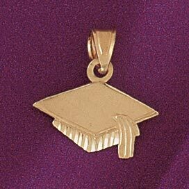 Dazzlers Jewelry Graduation Pendant Necklace Charm Bracelet in Yellow, White or Rose Gold 6458, MPN…