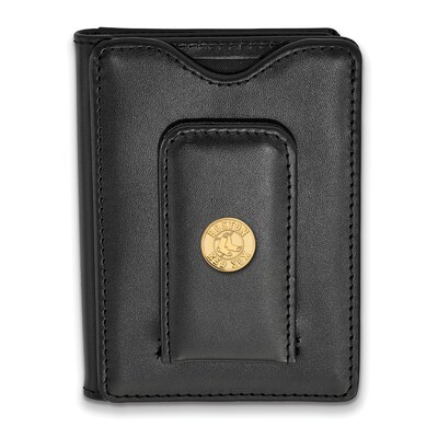 MLB Boston Red Sox Black Leather Wallet Gold-plated Sterling Silver GP013RSO-W1, MPN: GP013RSO-W1, …