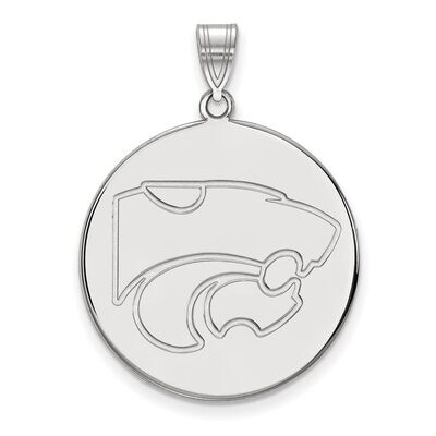 Kansas State University Extra Large Disc Pendant Sterling Silver SS066KSU, MPN: SS066KSU, 886774687…