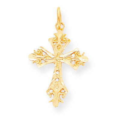 Cross Charm 10k Gold 10C67, MPN: 10C67, 886774084831