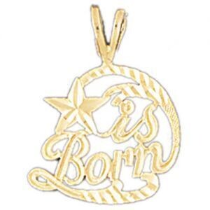 Dazzlers Jewelry Star Is Born Pendant Necklace Charm Bracelet in Yellow, White or Rose Gold 10246, …
