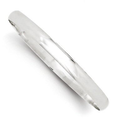 6.25mm Solid Polished Plain Slip-On Bangle Bracelet Sterling Silver QB239, MPN: QB239, 883957903422