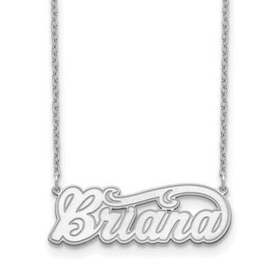 Etched Nameplate 14k White Gold XNA836W, MPN: XNA836W,