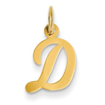 Small Script Initial D Charm 14k Gold YC658D, MPN: YC658D, 886774073231