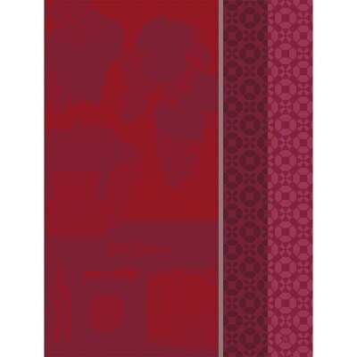 Le Jacquard Francais Tea Towel Vin En Grappe Red 100% Cotton 26862 Set of 4, MPN: 26862, 3660269268…