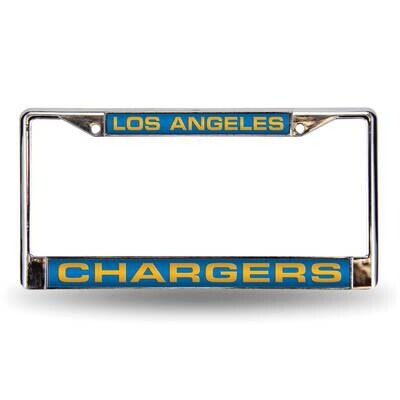 NFL LA Chargers Lt Blue Laser Chrome Car License Plate Frame GC7086, MPN: GC7086, 767345333155