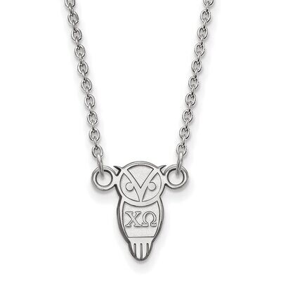 Chi Omega Extra Small Pendant with 18 Inch Chain Sterling Silver SS039CHO-18, MPN: SS039CHO-18, 886…