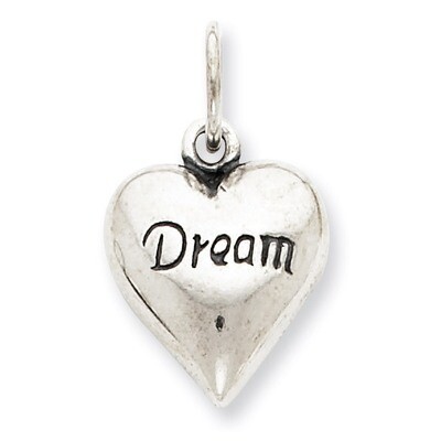 Dream Heart Pendant Antiqued Sterling Silver QC5963, MPN: QC5963, 883957913711