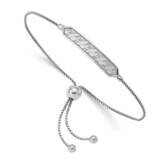 Diamond Cut Adjustable Bracelet Sterling Silver Rhodium-plated QG4766, MPN: QG4766, 886774113777