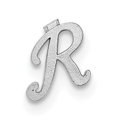 Casted Letter R 14k White Gold WG2222R, MPN: WG2222R,