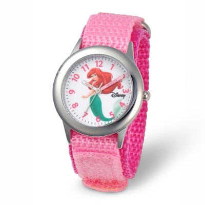 Disney Kids Ariel Pink Strap Time Teacher Watch  XWA5730, MPN: XWA5730, 843231070288