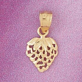 Dazzlers Jewelry Strawberry Fruit Pendant Necklace Charm Bracelet in Yellow, White or Rose Gold 686…