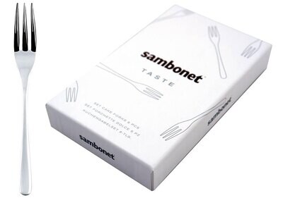 Sambonet Cake &amp; Coffee 6 Piece Cake Forks Taste 52553A55, MPN: 52553A55, 790955968981