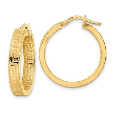 Hoop Earrings 14k Gold Polished TF2069, MPN: TF2069, 883957988290