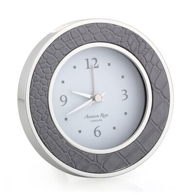 Addison Ross Dove Croc Silver Alarm Clock 4 x 4 InchSilver-plated FR5518, MPN: FR5518, UPC/EAN: 502…