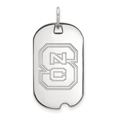 North Carolina State University Small Dog Tag 14k White Gold 4W027NCS, MPN: 4W027NCS, 886774845142