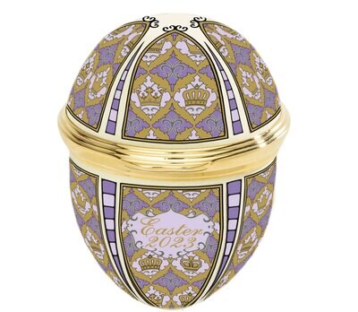 Halcyon Days 2023 Easter Egg Enamel Box ENEG230108G, MPN: ENEG230108G,