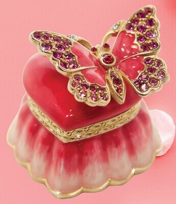 Jay Strongwater Emma Mini Heart Box SDH7438-256, MPN: SDH7438-256, 848510042956