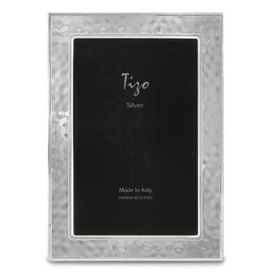 Sterling Silver Hammered Double Border 5 x 7 Inch Picture Frame GM22447, MPN: GM22447,