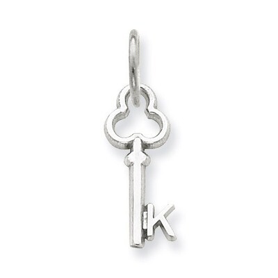 K Key Charm 14k White Gold K3434K, MPN: K3434K, 883957133300