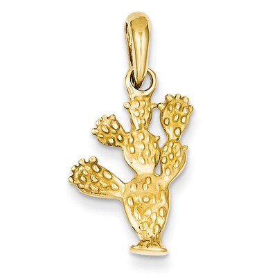3-D Cactus Pendant 14k Gold D2925, MPN: D2925, 883957899121