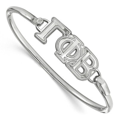 Gamma Phi Beta Small Hook and Clasp Bangle Sterling Silver SS009GPB-6, MPN: SS009GPB-6, 191101101472
