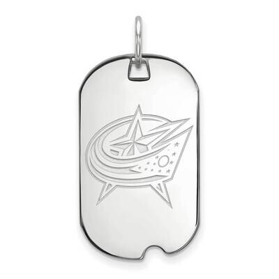 Columbus Blue Jackets Small Dog Tag Sterling Silver Rhodium-plated SS019BJA, MPN: SS019BJA, 1911011…