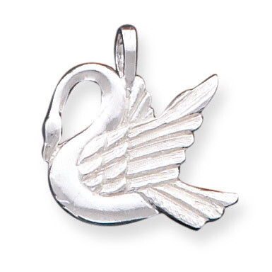 Swan Charm Sterling Silver QC2599, MPN: QC2599, 883957906195