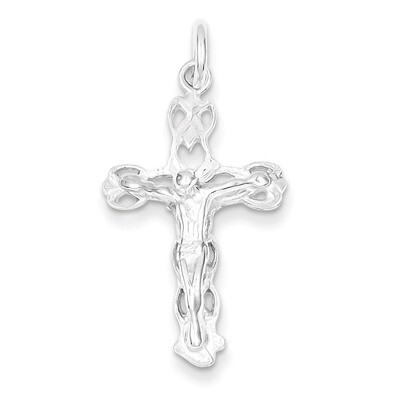 Crucifix Charm Sterling Silver QC2904, MPN: QC2904, 883957907475