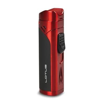 Lotus Monarch Red Quad Flame Lighter Fold-out Punch and Cigar Rest GM25109RD, MPN: GM25109RD, 89423…