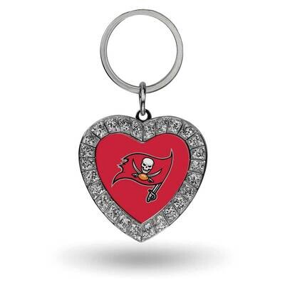NFL Tampa Bay Buccaneers Rhinestone Heart Key Ring GC7959, MPN: GC7959, 94746940140