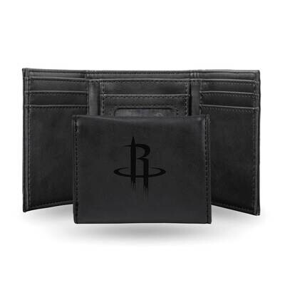 NBA Houston Rockets Black Faux Leather Trifold Wallet GC7704, MPN: GC7704, 767345899200