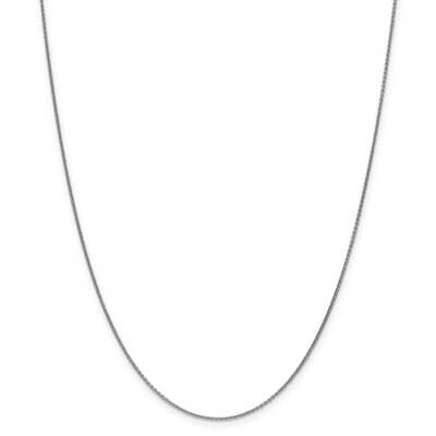 1mm Cable Chain 14k White Gold PEN74-20, MPN: PEN74, 886774537092