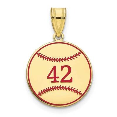 Personalized Baseball with Epoxy Pendant 10k Gold 10XNA1364Y, MPN: 10XNA1364Y,