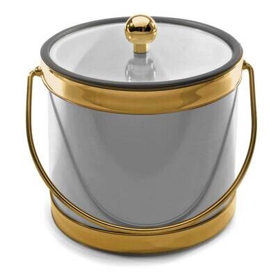 Brushed Silver-tone with Gold-tone Band Doublewall 3 qt. Ice Bucket GM23698, MPN: GM23698, 37533562…
