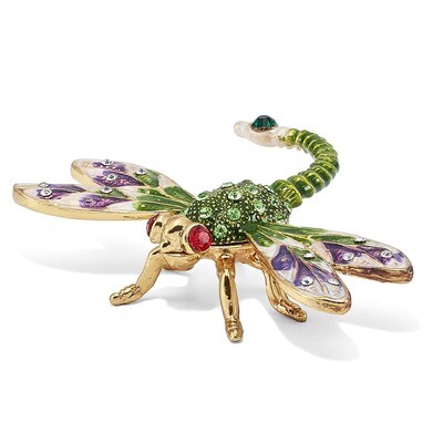 Dragon Fly Trinket Box Enamel on Pewter by Jere, MPN: BJ2032, 191101594717