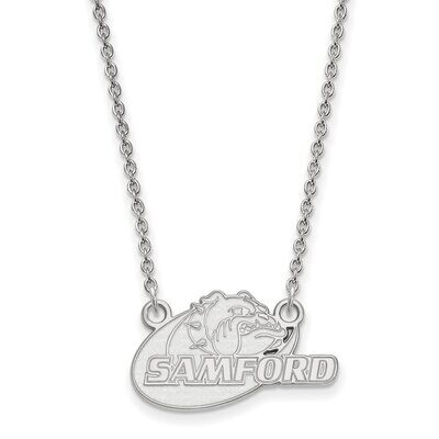 Samford University Small Pendant with Chain Necklace 14k White Gold 4W007SMF-18, MPN: 4W007SMF-18, …