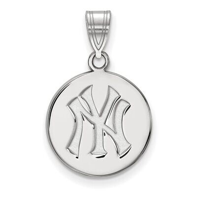 New York Yankees Medium Disc Pendant 14k White Gold 4W039YAN, MPN: 4W039YAN, 886774847566