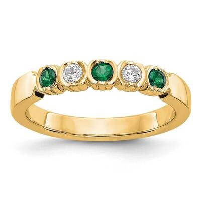 Diamond with Emerald Band 14k Yellow Gold RM3395B-EM-010-YAA, MPN: RM3395B-EM-010-YAA,