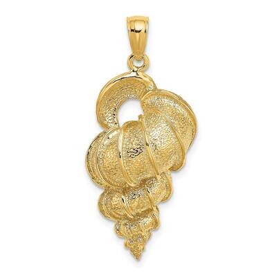 Precious Wentletrap Shell Charm 14k Gold 2-D K7632, MPN: K7632, 637218011773