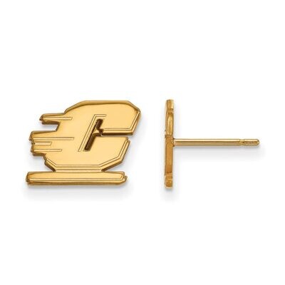 Central Michigan University x-Small Post Earring Gold-plated Silver GP007CMU, MPN: GP007CMU, 886774…