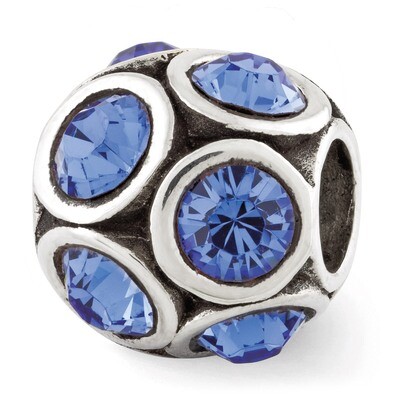 September Swarovski Elements Bead - Sterling Silver QRS2687SEPT, MPN: QRS2687SEPT, 886774992464