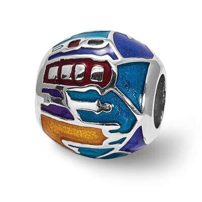 City Impressions London Moasic Enamel Bead Sterling Silver QRS3951, MPN: QRS3951,