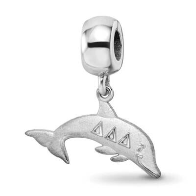 Delta Delta Delta Dolphin on Bead Sterling Silver Rhodium-plated DDD003BD1-SS, MPN: DDD003BD1-SS, 6…