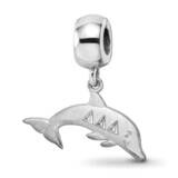 Delta Delta Delta Dolphin on Bead Sterling Silver Rhodium-plated DDD003BD1-SS, MPN: DDD003BD1-SS, 6…