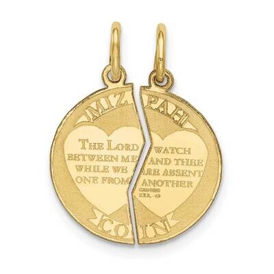 Mizpah Charm 10k Gold 10XAC640, MPN: 10XAC640,